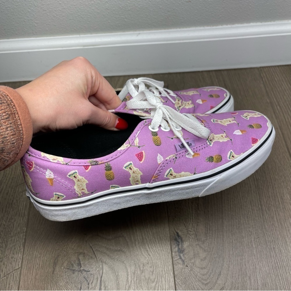 VANS Pool Vibes Dog African Violet Skateboarding Shoes Size 9.5 Women, 8 Men - Picture 6 of 10